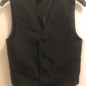 Boys Size 8 Black Dress Vest By George